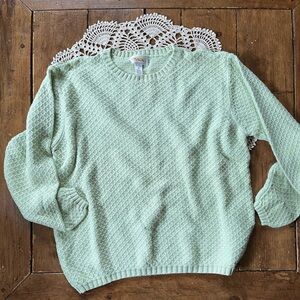 Talbots Women's Knit Sweater Green Size Medium